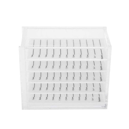 5 Layers Clear Acrylic False Eyelash Storage Box Display Container Holder Makeup