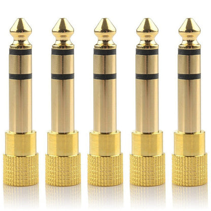 6.35mm Male to 3.5mm Female Stereo Audio Adapter Gold Plated