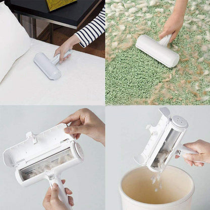 Pet Roller Hair Remover Brush Pet Fuzz Fur Deshedding Tool for Sofa Couch Coat Clothes Carpet