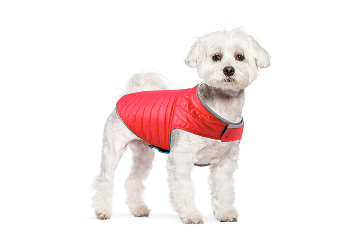 Dog Fleece Jacket Dog Vest Waterproof Windproof Cold Weather-Red