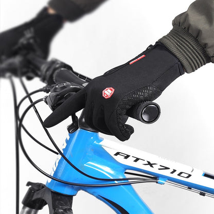 Winter Gloves Touch Screen Water Resistant Windproof Thermal for Cycling-Black