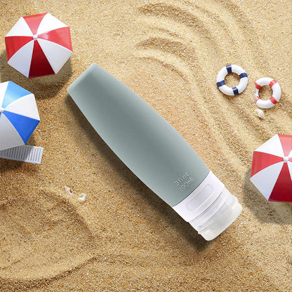 Silicone Empty Bottle Travel Cosmetic Container Squeezable Lotion Shampoo