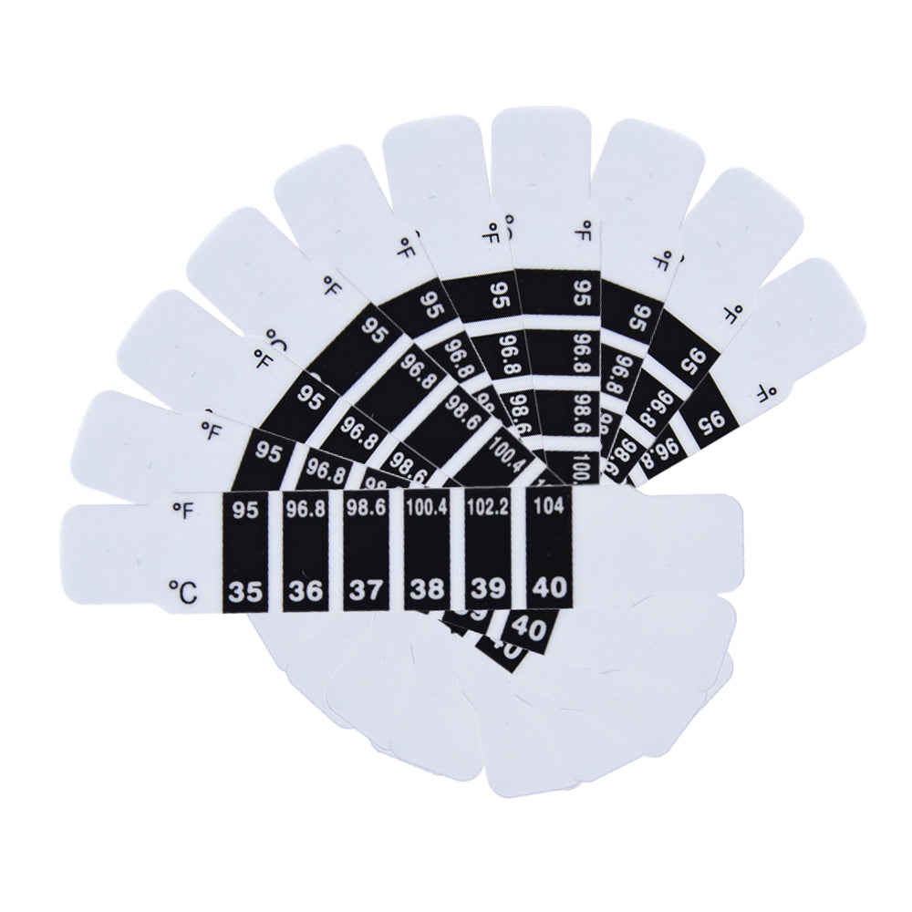 10pcs Set Forehead Fever Thermometer Strips for Children Adult