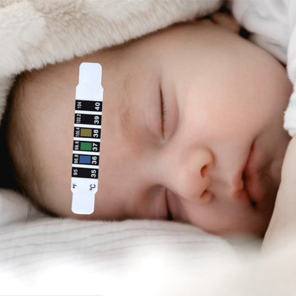 10pcs Set Forehead Fever Thermometer Strips for Children Adult