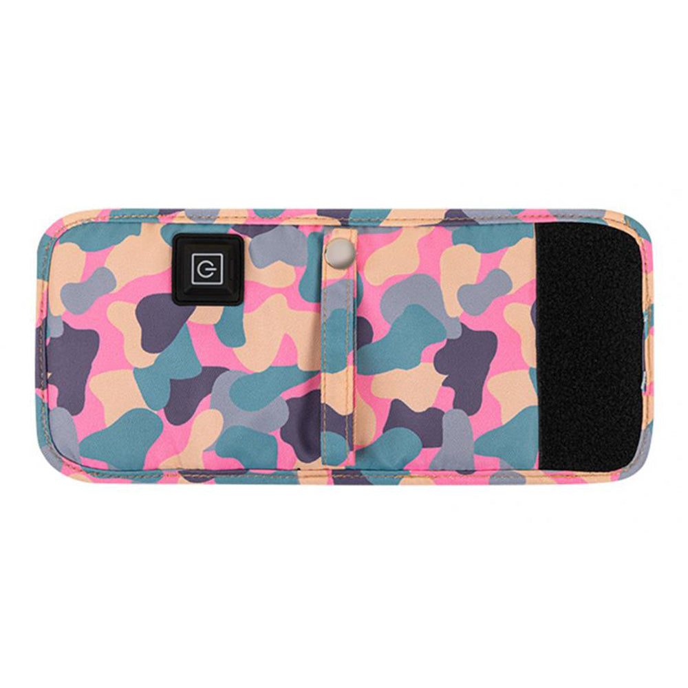 USB Baby Bottle Milk Warmer Thermostat Travel Heater Bag Pouch Portable Feeding -Camo pink