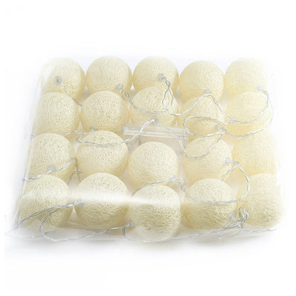 3M 20LED Cotton Ball LED String Light Fairy Light Party Christmas Decorative Lights Style 2