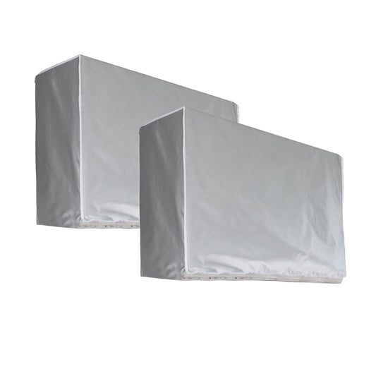 2pcs Air Conditioner Covers for Outside Unit Freeze Protection Cover Dust and snowproof -Style 2