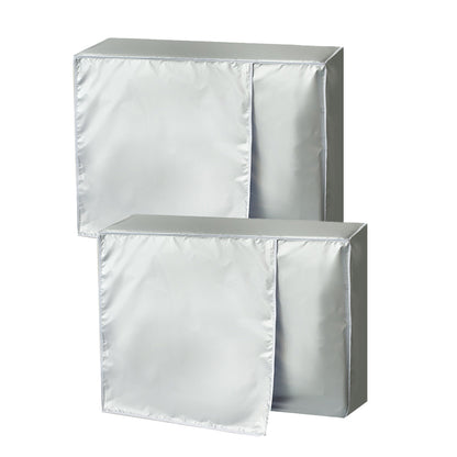 2pcs Air Conditioner Covers for Outside Unit Freeze Protection Cover Dust and snowproof -Style 1