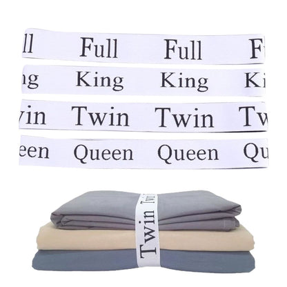 4 Pcs Bed Sheet Keeper Straps Elastic Bed Sheet Storage Organizer Label Bands