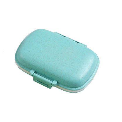 Pill Box Medicine Organizer Dispenser Box Case Travel Tablet Container Holder -Blue