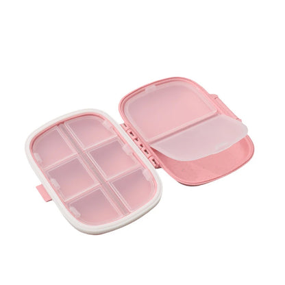 Pill Box Medicine Organizer Dispenser Box Case Travel Tablet Container Holder -Pink