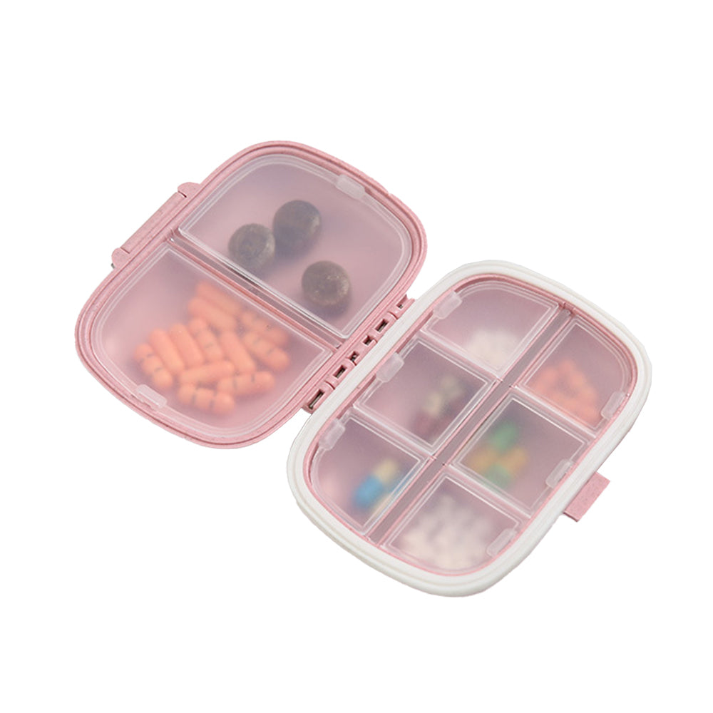 Pill Box Medicine Organizer Dispenser Box Case Travel Tablet Container Holder -Pink
