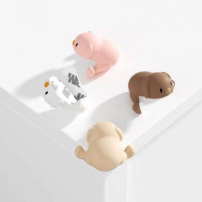 4Pcs Self-adhesive Cartoon Puppy Corner Protector for Baby Furniture Corner Guard Baby Proof Bumper