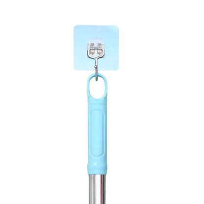 Retractable Long Handle Scraper Carpet Rake Pet Hair Removal Scraper Blue