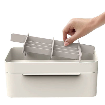 Large Cosmetic Organizer with Drawer and Removable Mirror