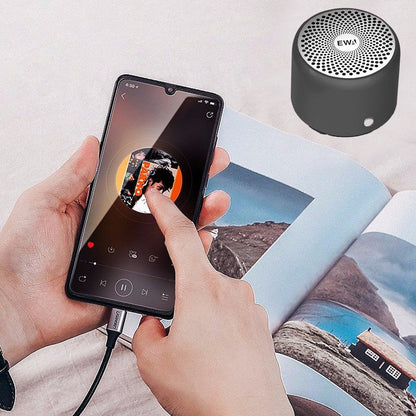 Portable Wireless Mini Bluetooth Speaker Mic Bathroom Shower Speaker Black