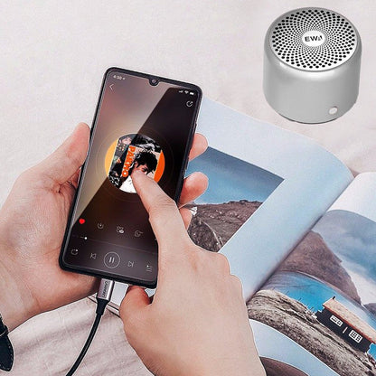 Portable Wireless Mini Bluetooth Speaker Mic Bathroom Shower Speaker Grey