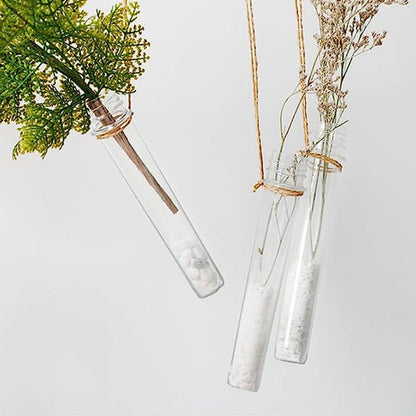 10Pcs Empty Sample Glass Bottles Test Tube Jelly Candy Bottles Wishing Bottles