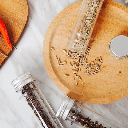 10Pcs Empty Sample Glass Bottles Test Tube Jelly Candy Bottles Wishing Bottles