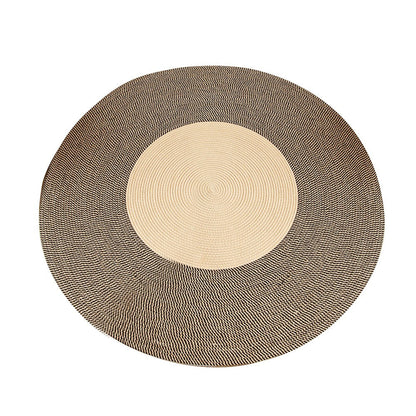 Braided Floor Mat Soft Jute Floor Mat for Home Room Office Style 2