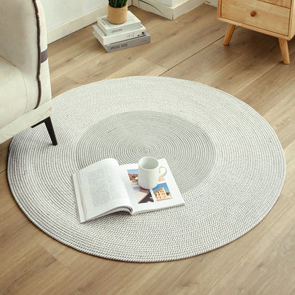Braided Floor Mat Soft Jute Floor Mat for Home Room Office Style 3