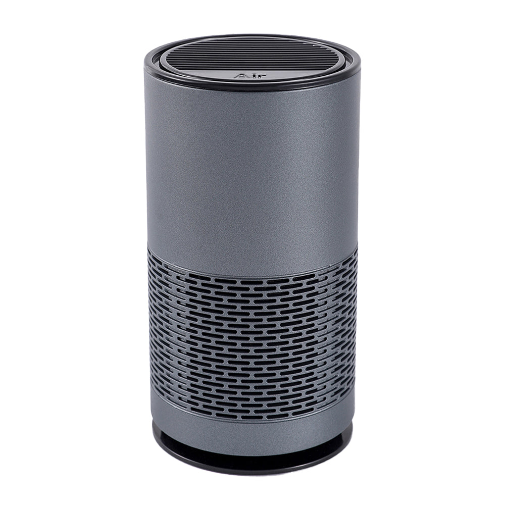 Portable Negative Ion Air Purifier Air Cleaner for Car Home Bedroom Grey