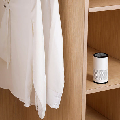 Portable Negative Ion Air Purifier Air Cleaner for Car Home Bedroom White