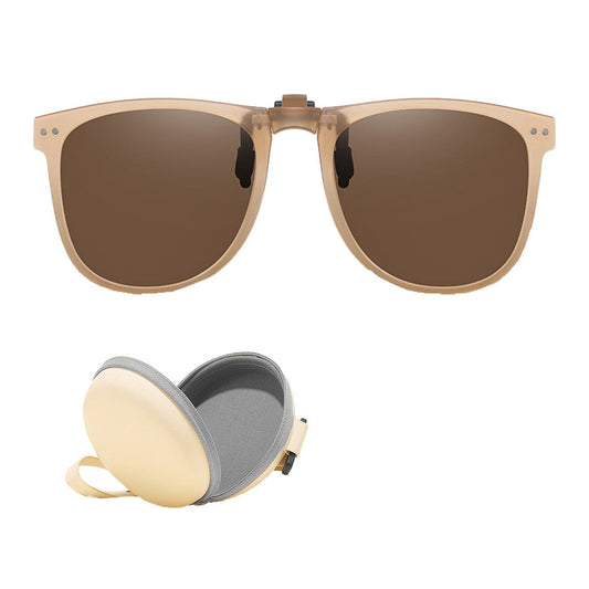 Pair of Clip-On Sunglasses Polarized Flip-Up Glasses for Men and Women Style 2
