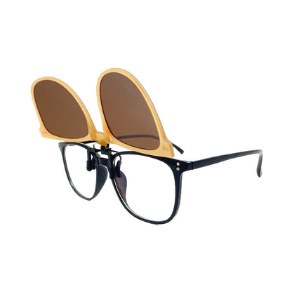 Pair of Clip-On Sunglasses Polarized Flip-Up Glasses for Men and Women Style 2