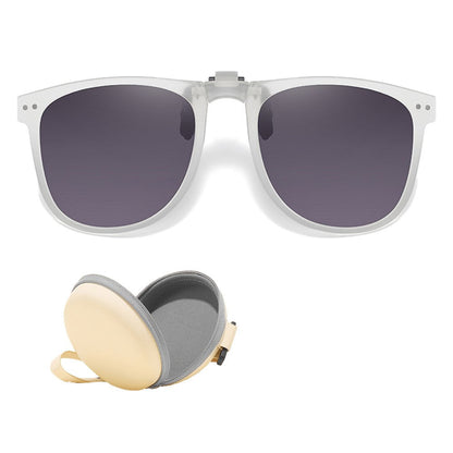 Pair of Clip-On Sunglasses Polarized Flip-Up Glasses for Men and Women Style 3