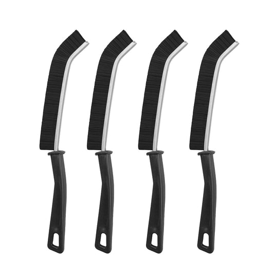 4Pcs Multifunctional Recess Crevice Cleaning Brush Household Gap Cleaning Brush Black