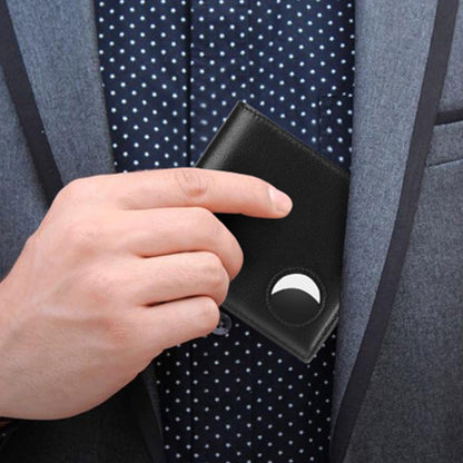 Mens RFID Blocking Wallet Genuine Leather Card Holder Black