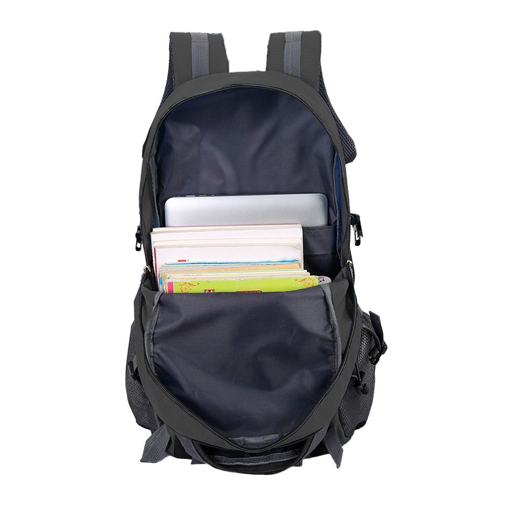 Water-resistant Hiking Backpack Travel Camping Outdoor Bag for Men and Women Black