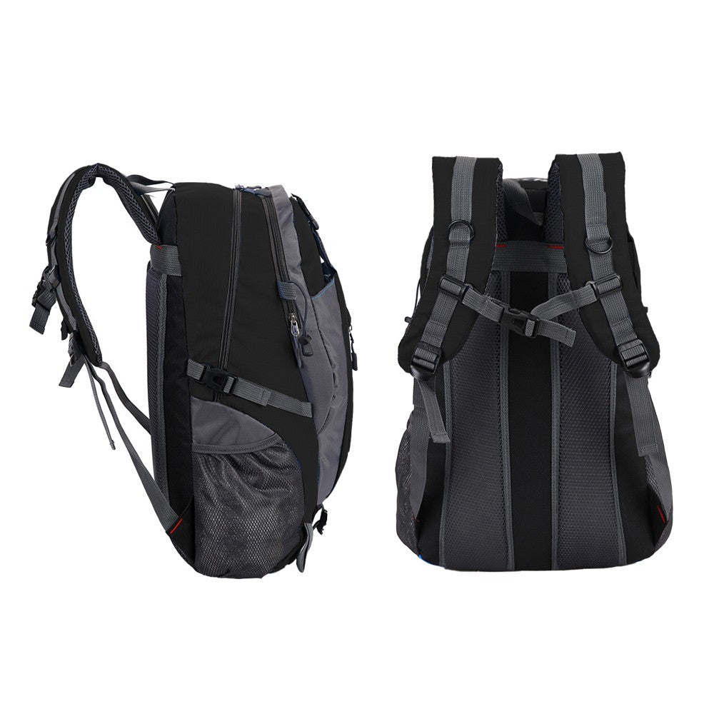 Water-resistant Hiking Backpack Travel Camping Outdoor Bag for Men and Women Black
