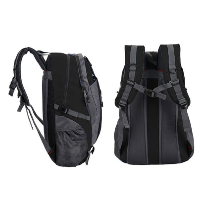 Water-resistant Hiking Backpack Travel Camping Outdoor Bag for Men and Women Black
