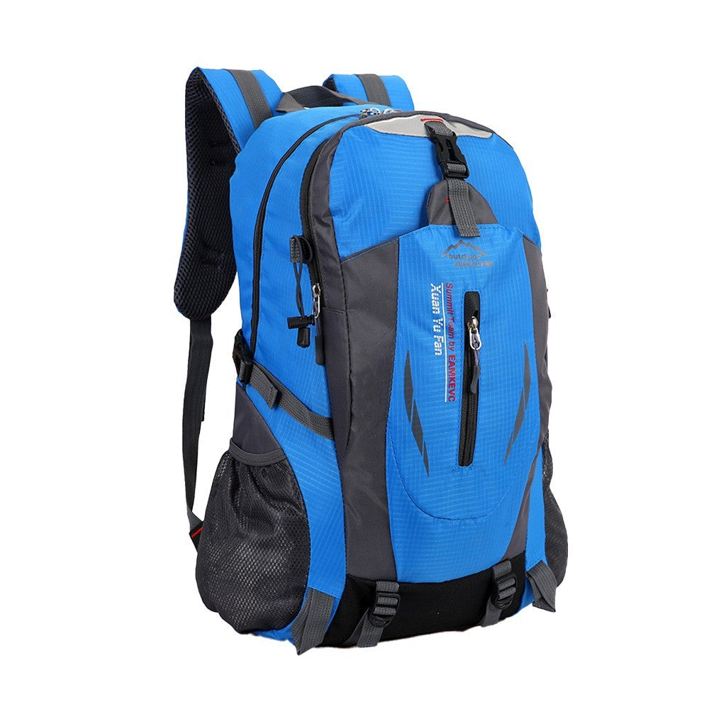 Water-resistant Hiking Backpack Travel Camping Outdoor Bag for Men and Women Blue