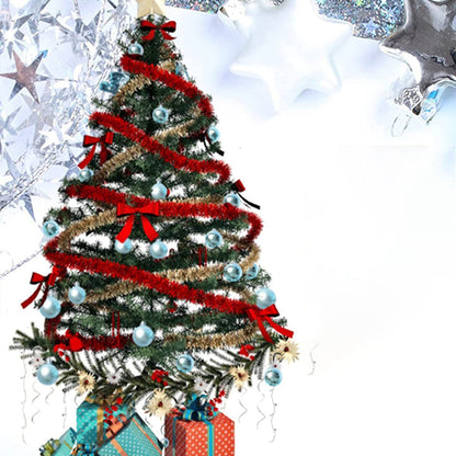 2set Christmas Tree Ornaments Set Tree for Xmas Wreath Tree Decor Blue Pink