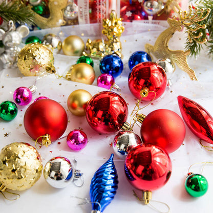 2set Christmas Tree Ornaments Set Tree for Xmas  Tree Decor Multicolor Red