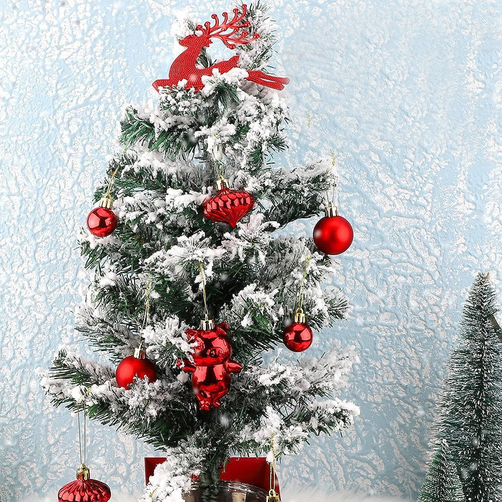 2set Christmas Tree Ornaments Set Tree for Xmas  Tree Decor Multicolor Red