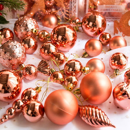 2set Christmas Tree Ornaments Set Tree for Xmas Wreath Tree Decor Two Gold