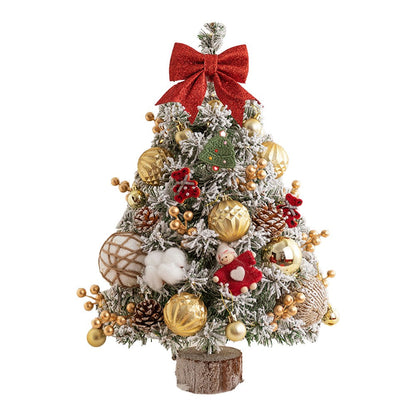 Artificial Mini Christmas Tree DIY Tabletop Ornaments Xmas Decor Style 2