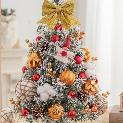 Artificial Mini Christmas Tree DIY Tabletop Ornaments Xmas Decor Style 4