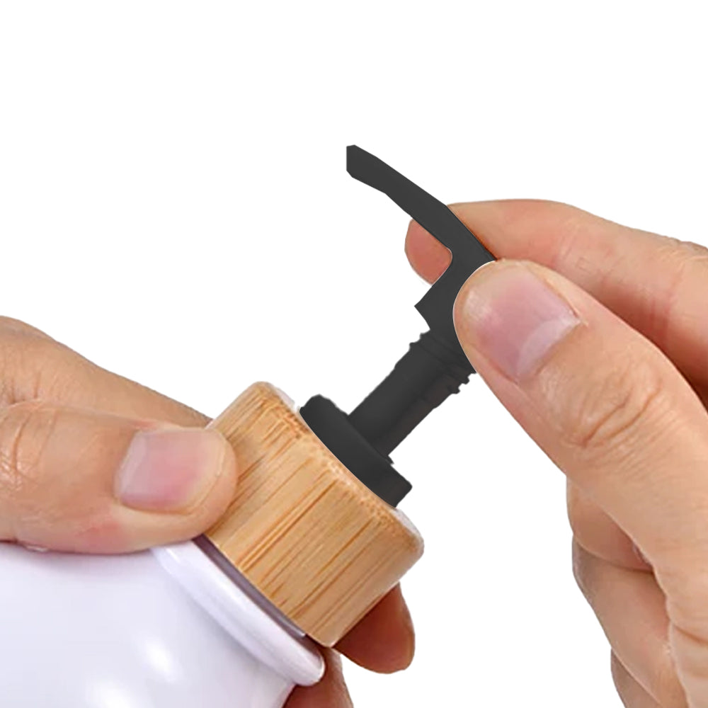 500ML Plastic Empty Pump Bottles Lotion Shampoo Bottle Container White