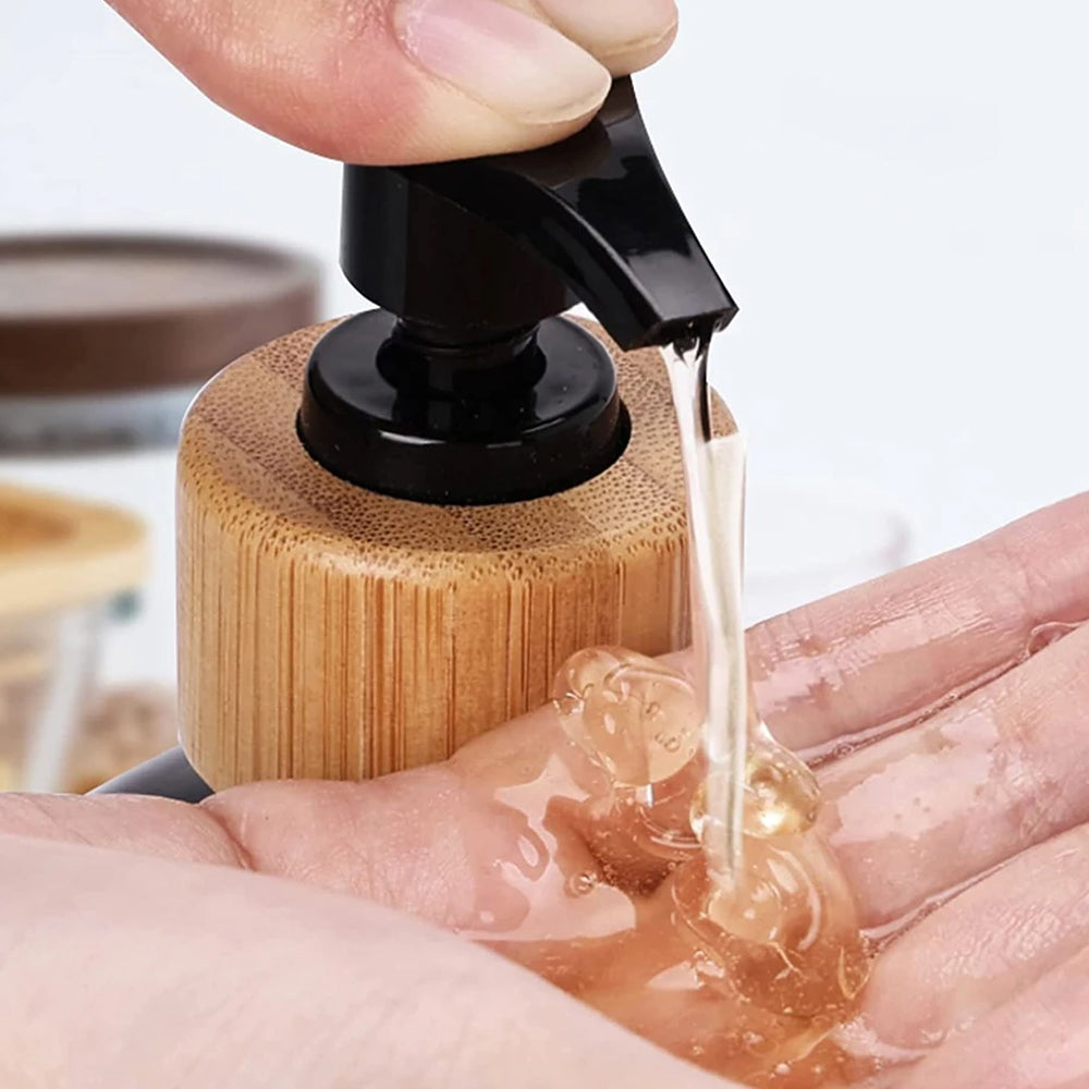 500ML Plastic Empty Pump Bottles Lotion Shampoo Bottle Container Black