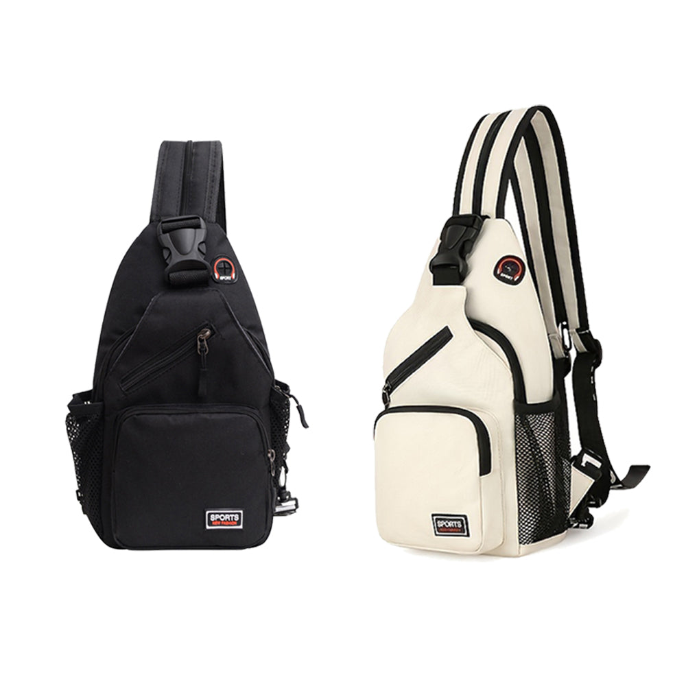 2Pcs Outdoor Travel Shoulder Sling Chest Pack Backpack