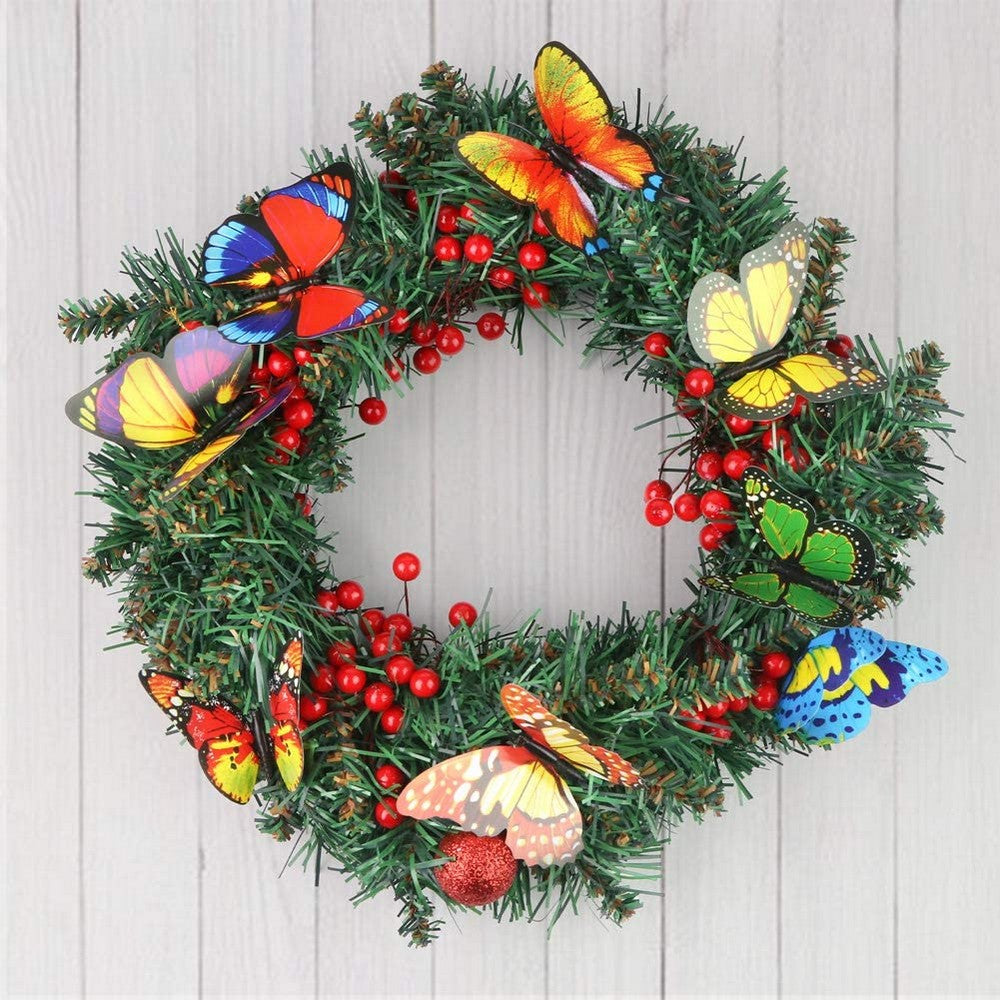 50Pcs Lawn Ornaments Fairy Garden Luminous Butterfly Decor Outdoor Yard