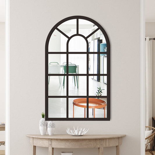 Self-adhesive Arched Acrylic Wall Mirror Window Sticker Decals Removable Window Mirror Wall Decor Style 2