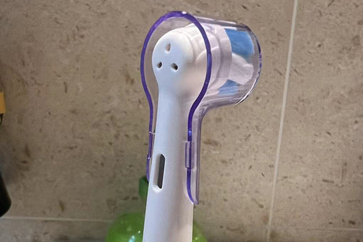 6 Pack Toothbrush Heads Dustproof Cover Compatible with Oral B-Purple
