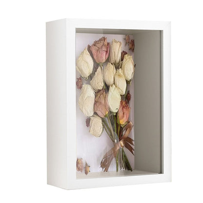 Shadow Box Picture Frame Display Case Memory Box for Bouquets Pictures