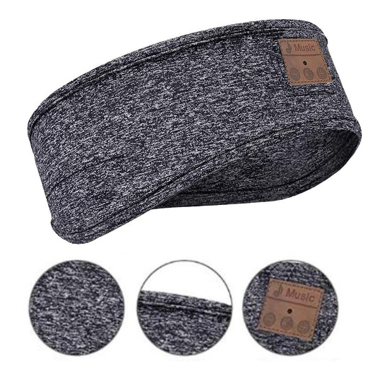 Sleep Headphones Breathable Bluetooth 5.2 Headband Wireless Sleeping Earbuds Earphones -Gray